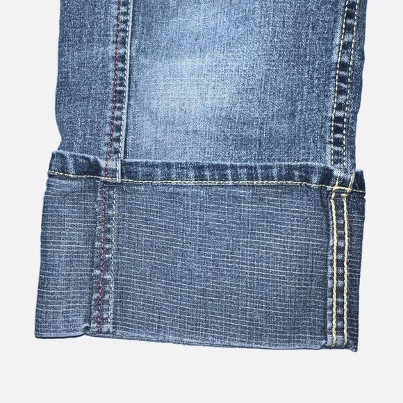 Vintage Levis Girls Capri Denim Blue Jeans Pants Rolled Cuffs Mid Wash Size 10 - Picture 4 of 9